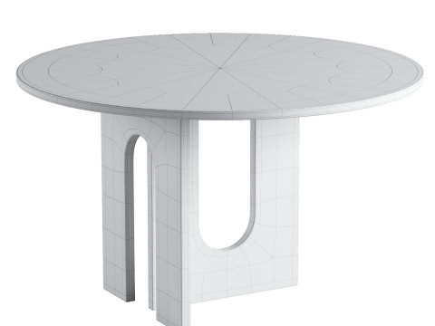 Affogato Round DINING TABLE 3D Model