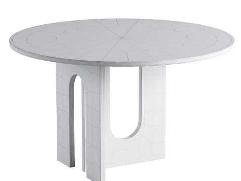 Affogato Round DINING TABLE 3D Model