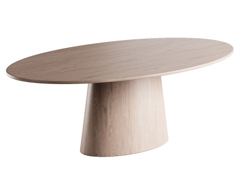 Oval dining table Modelo 3D
