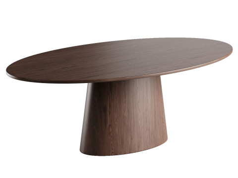 Oval dining table Modelo 3D