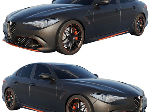 Альфа Ромео QV 600 3D Модель