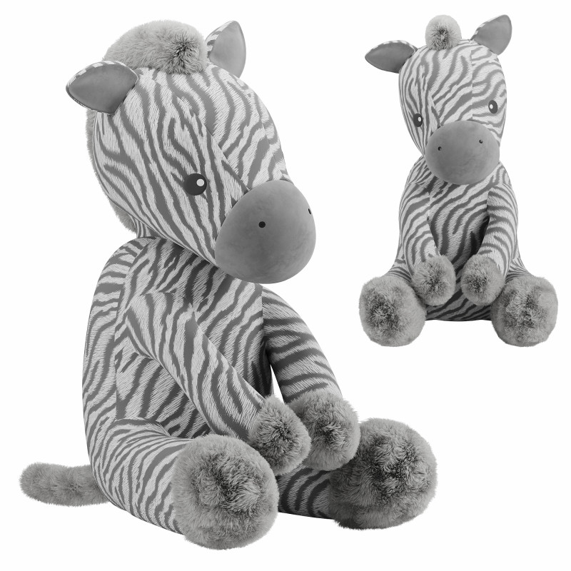 Zebra plush toy 3D Model .c4d .max .obj .3ds .fbx .stl .blend