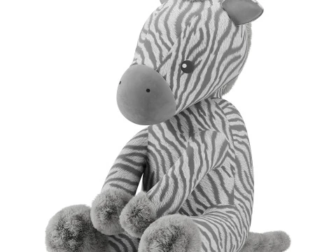 Zebra plush toy 3D Model