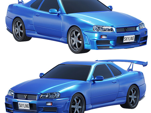 Nissan Skyline Modelo 3D