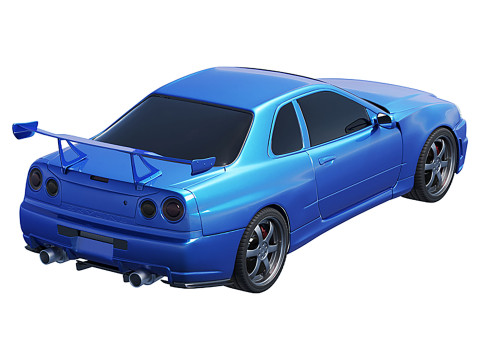 Nissan Skyline 3D Model