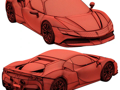 Ferrari SF90 Stradale 3D Model