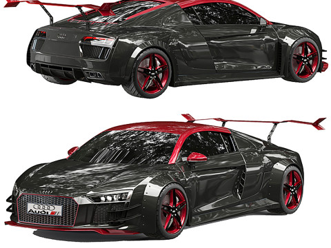 Audi R8 3D Model
