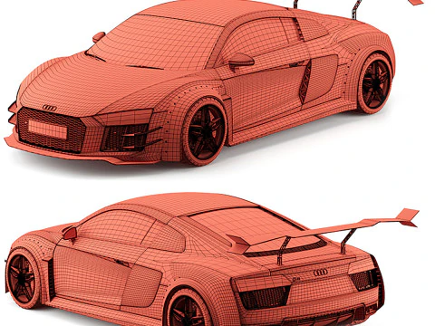 Audi R8 3D Model