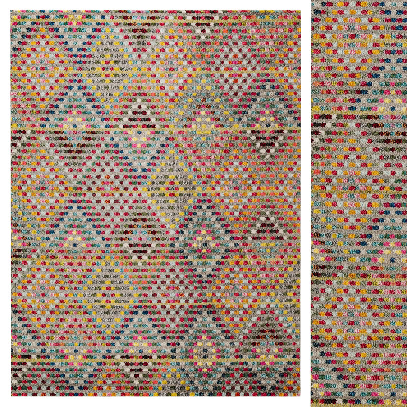Rug Casa Multicolour 3D Model .c4d .max .obj .3ds .fbx .stl .blend 