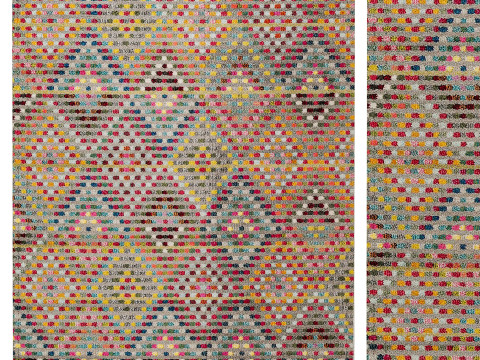Rug Casa Multicolour 3D Model