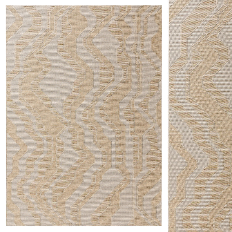 Rug Bronco Cream 3D Модель .c4d .max .obj .3ds .fbx .stl .blend