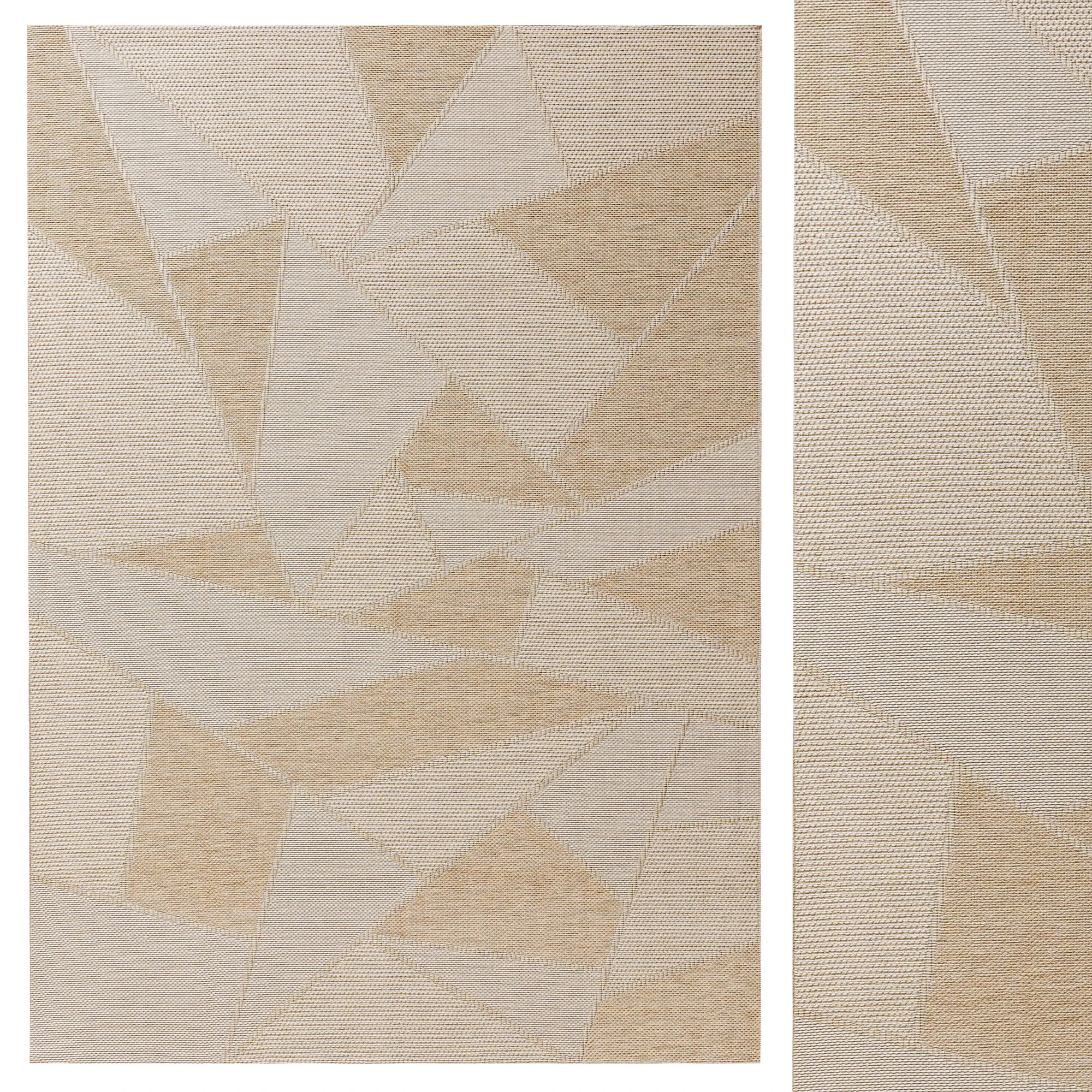 Outdoor Rug Bronco Cream 3D Model .c4d .max .obj .3ds .fbx .stl .blend 