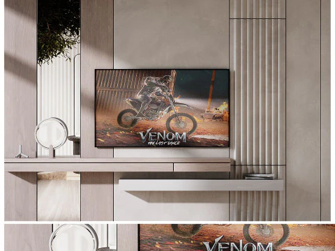 テレビウォール 01 3Dモデル