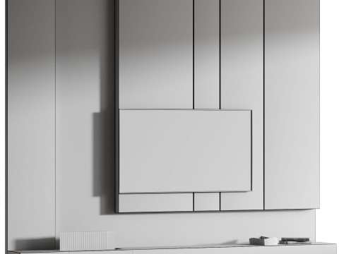 TV Wall 02 3Dモデル
