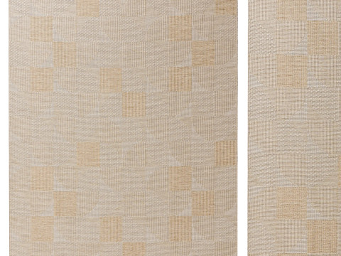Outdoor Rug Bronco Cream 01 3D 模型