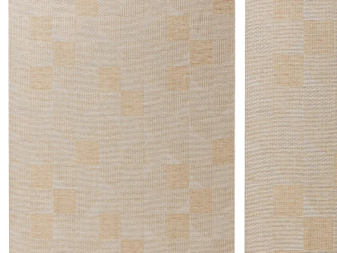 아웃도어 러그 브롱코 크림 01 3D 모델