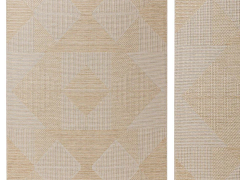 아웃도어 러그 브롱코 크림 03 3D 모델