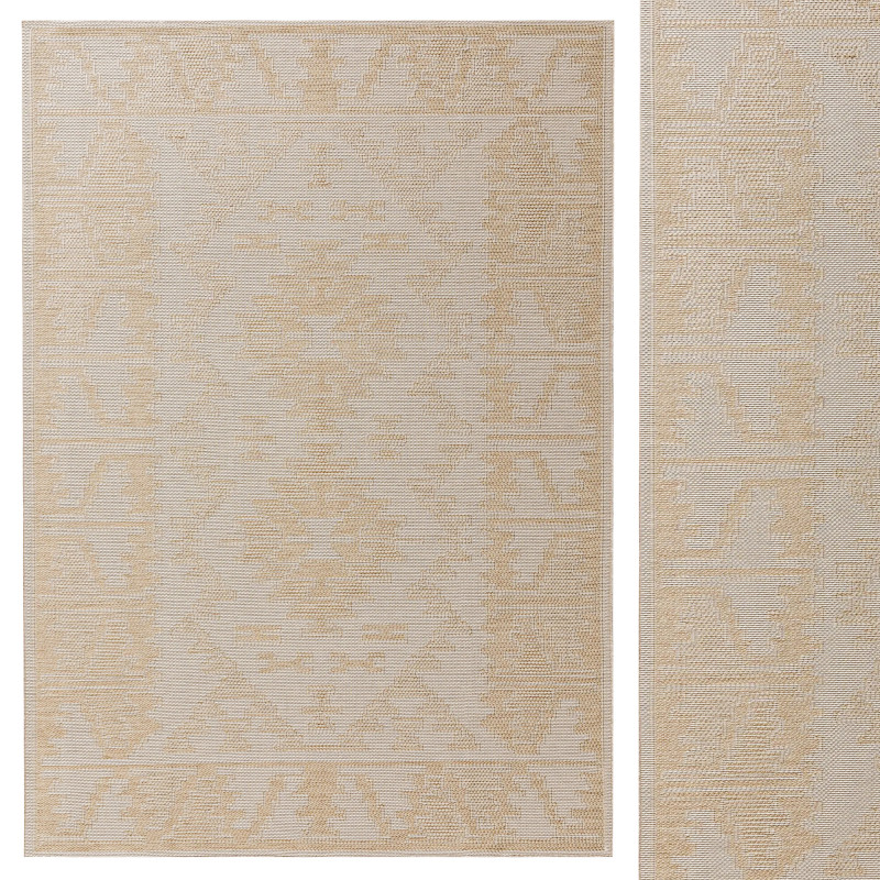 Outdoor Rug Bronco Cream 04 3D Модель .c4d .max .obj .3ds .fbx .stl .blend