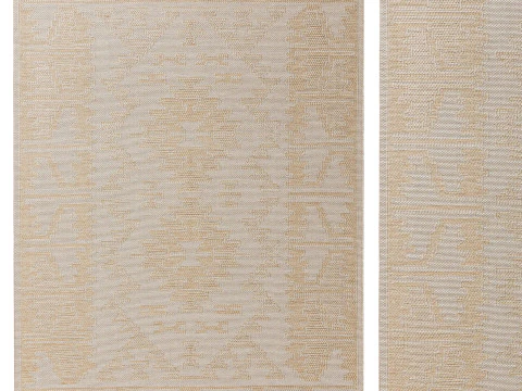 아웃도어 러그 브롱코 크림 04 3D 모델