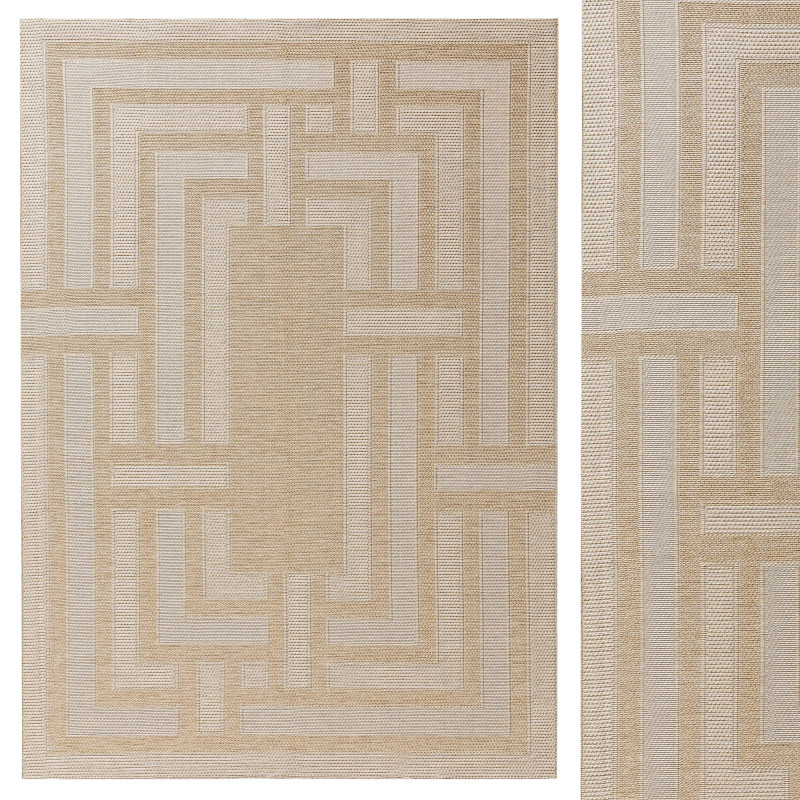 Outdoor Rug Bronco Cream 05 Modèle 3D .c4d .max .obj .3ds .fbx .stl .blend