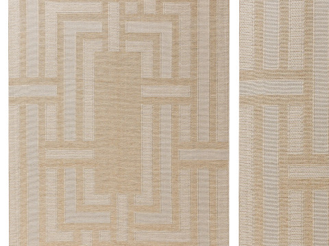 Outdoor Rug Bronco Cream 05 3D 模型