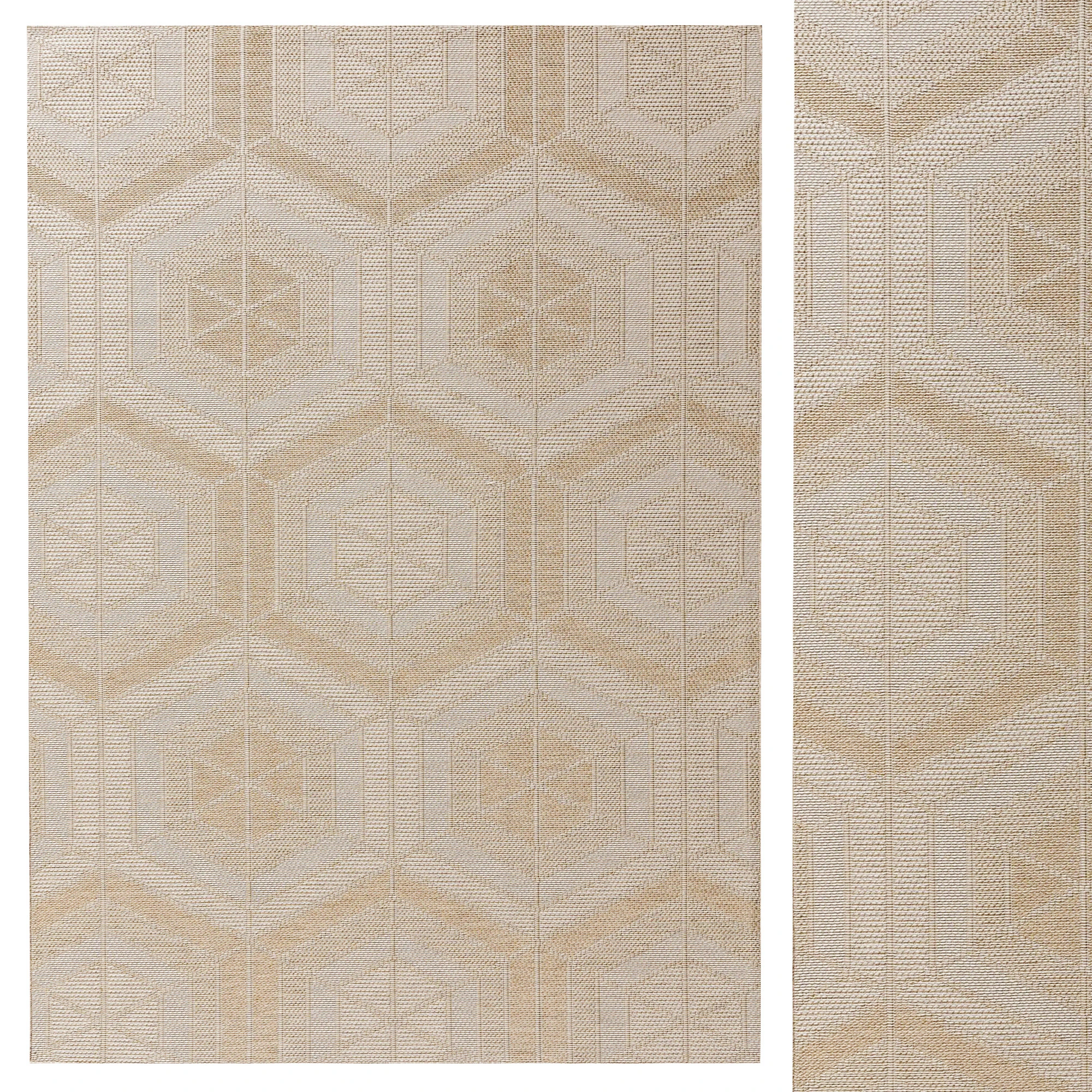 Outdoor Rug Bronco Cream 06 3D Model .c4d .max .obj .3ds .fbx .stl .blend 