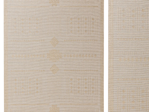 Outdoor Rug Bronco Cream 07 3D 模型