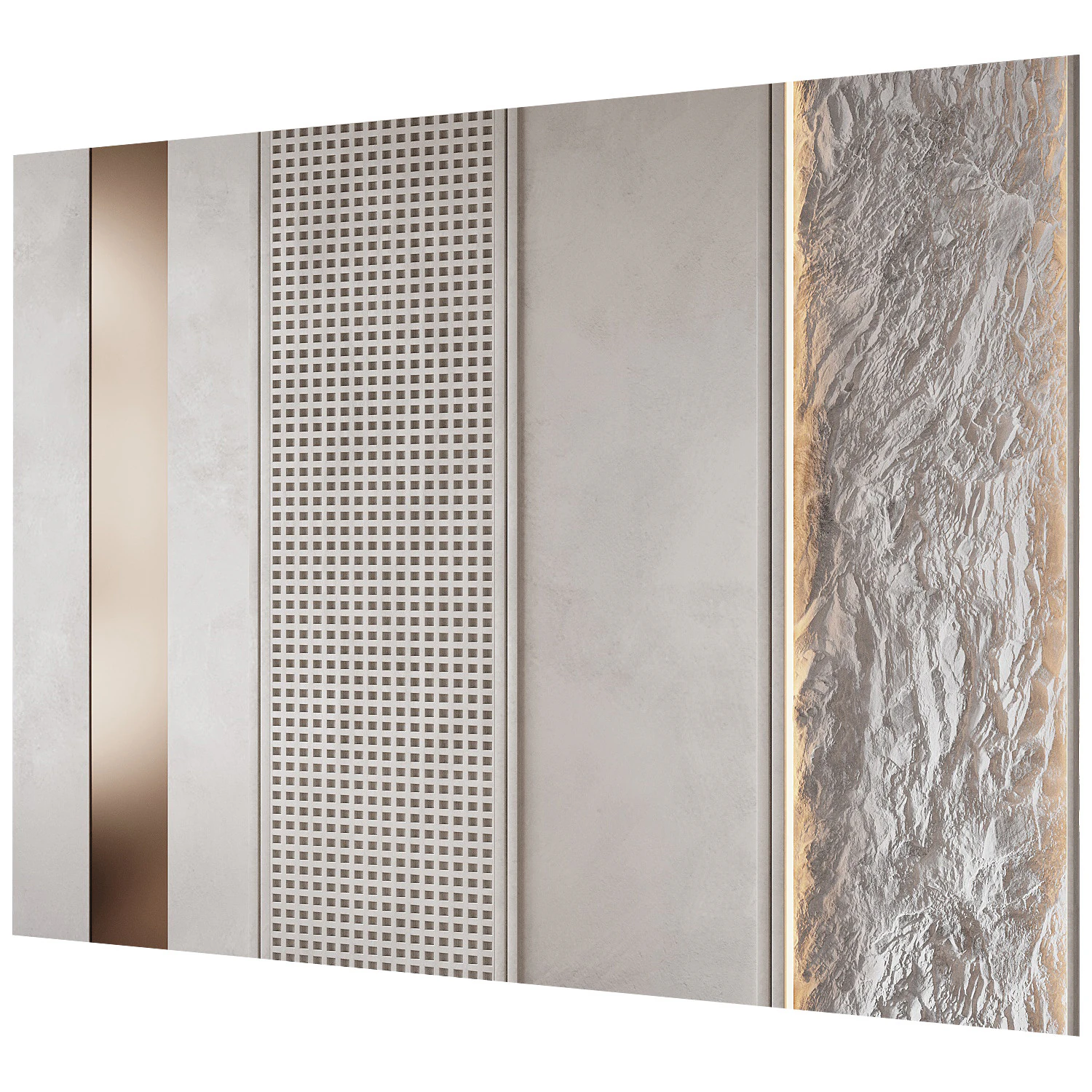 Headboard 12 3D Model .c4d .max .obj .3ds .fbx .stl .blend 