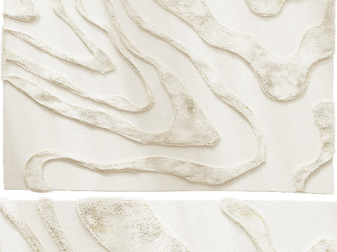 100 cotton rug Limestone 3D Modell
