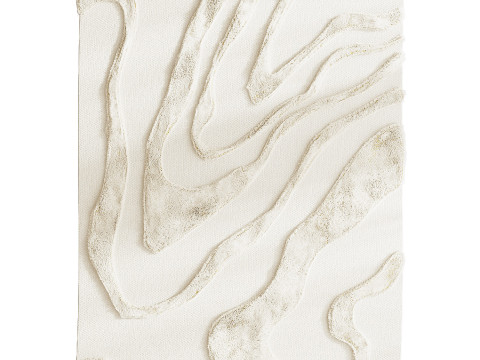 100 cotton rug Limestone Model 3D