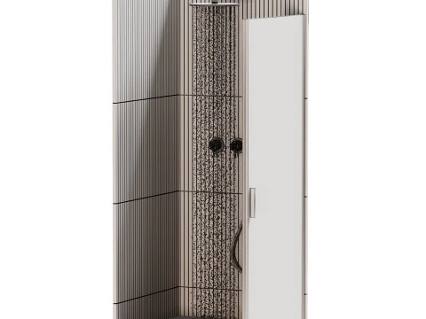 Shower cabin 04 3D Model