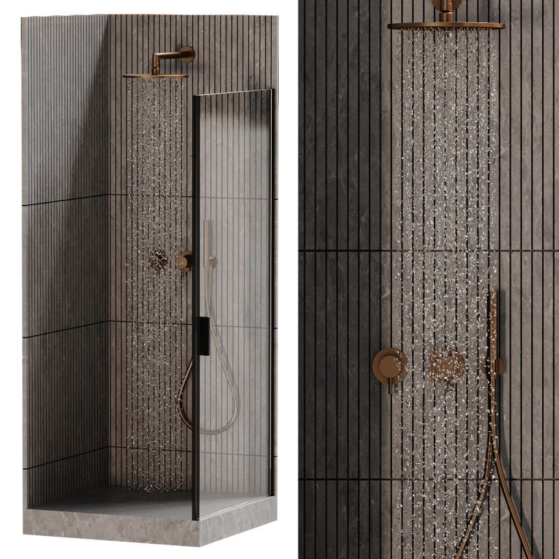 Shower cabin 04 3D 모델 .c4d .max .obj .3ds .fbx .stl .blend 