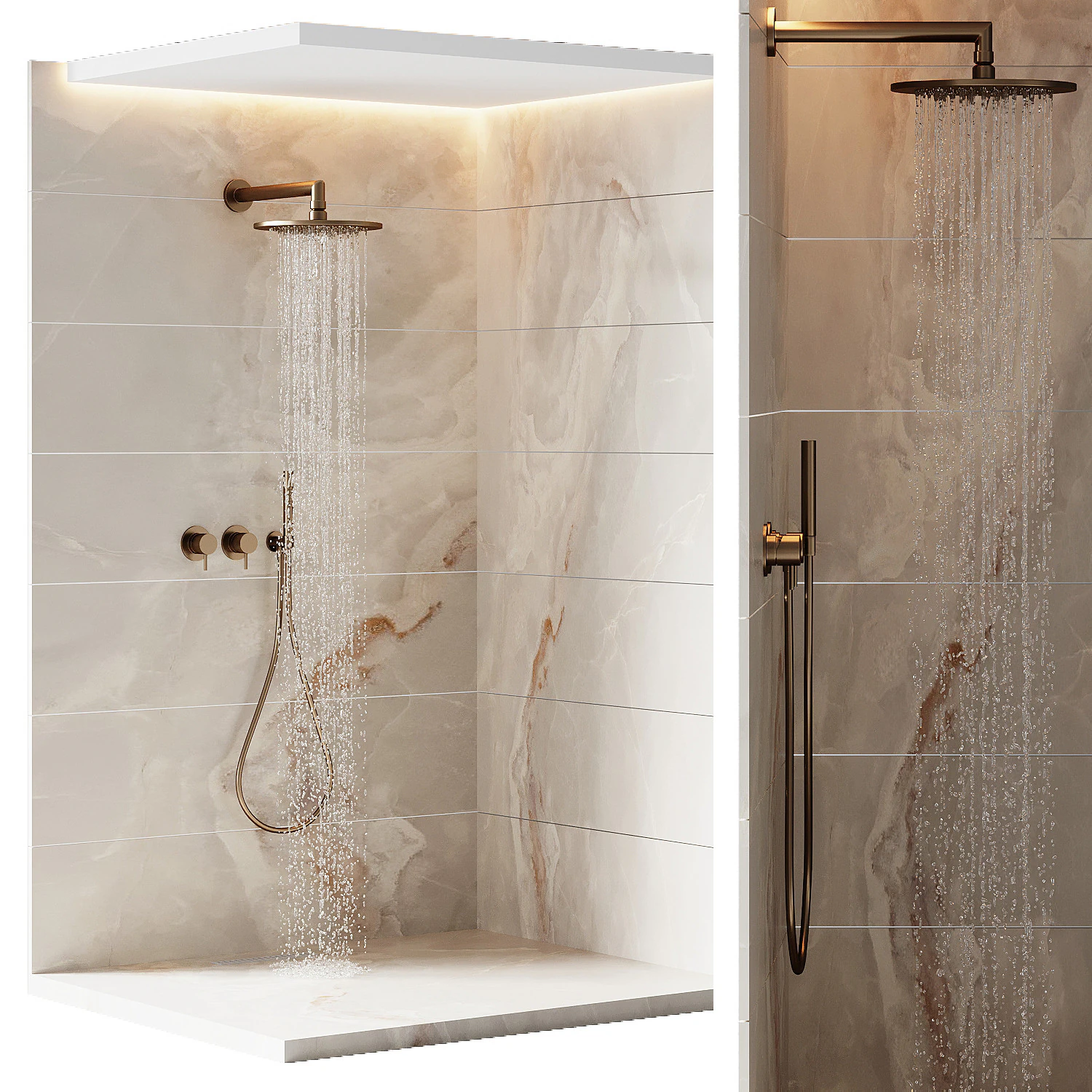 Shower cabin 09 3D Model .c4d .max .obj .3ds .fbx .stl .blend 