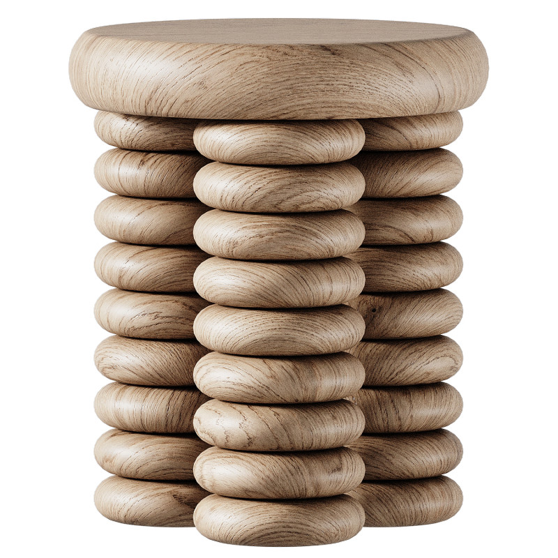Sula Round Side Table 3D Model .c4d .max .obj .3ds .fbx .stl .blend 