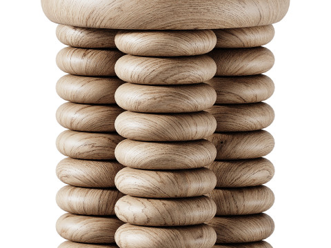 Sula Round Side Table 3D Model
