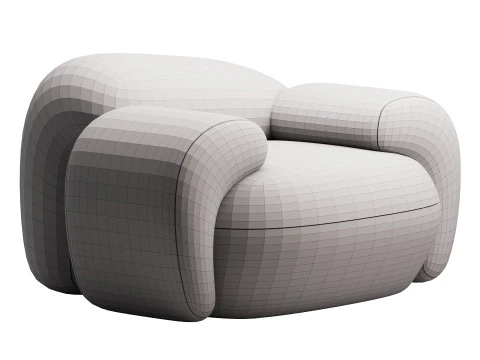 Armchair MOCHI by Mogg 3D Model
