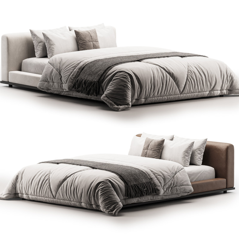 DOMINO bed 3D Model .c4d .max .obj .3ds .fbx .stl .blend 