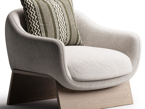 BOOLEAN ARMCHAIR 3D Model