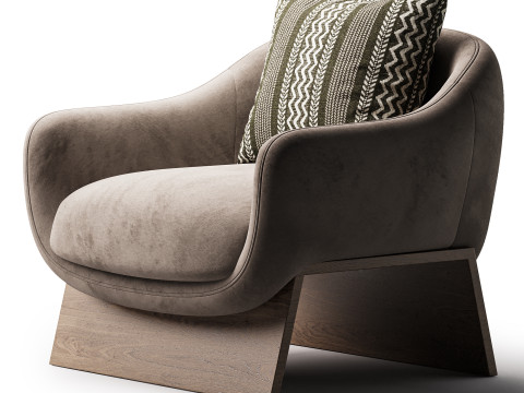 BOOLEAN ARMCHAIR 3D Model