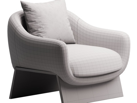 BOOLEAN ARMCHAIR 3D Model
