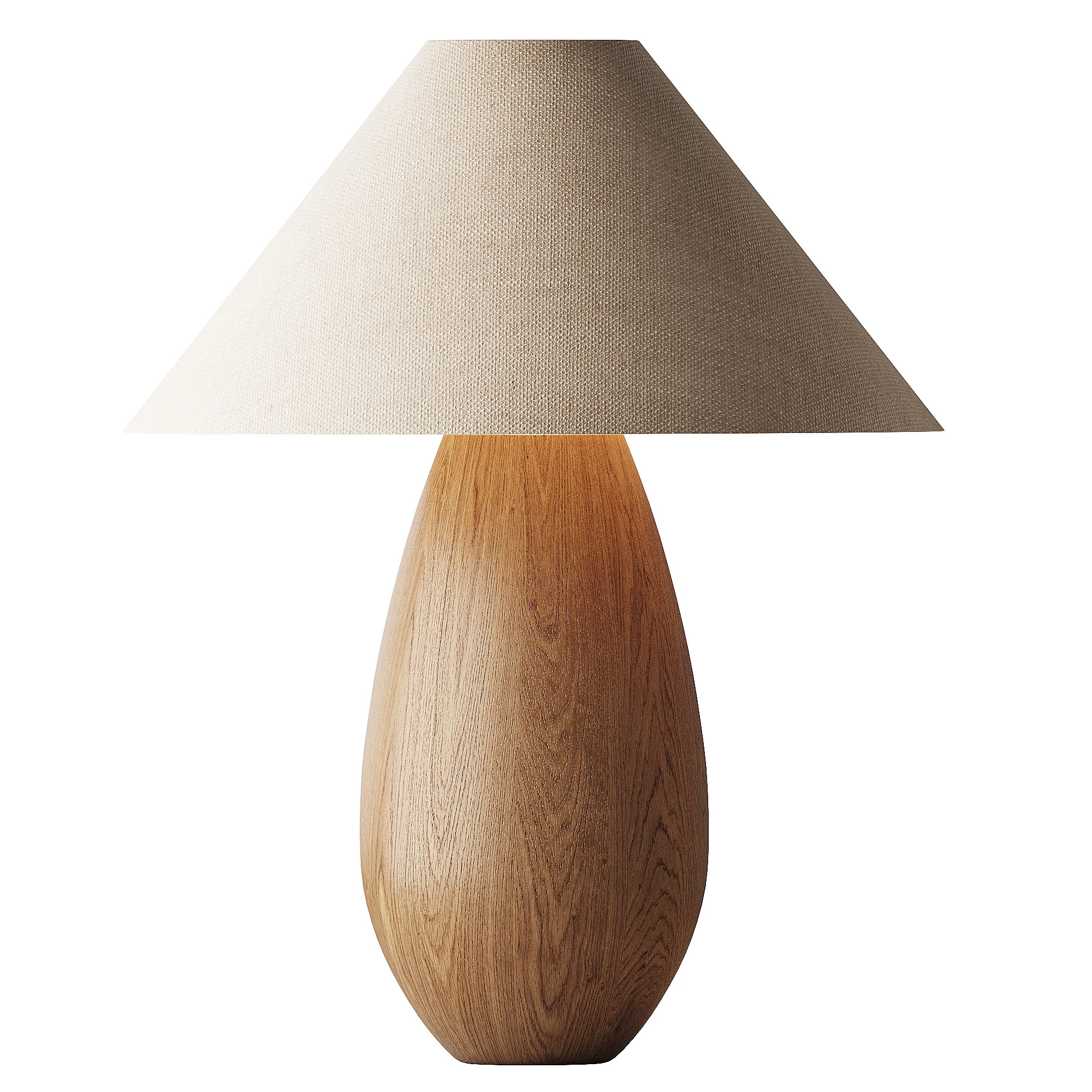 Table lamp made of mountain wood 3D Model .c4d .max .obj .3ds .fbx .stl .blend