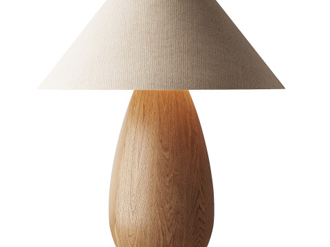 Table lamp made of mountain wood Modello 3D