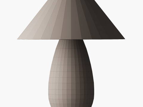 Table lamp made of mountain wood 3D 모델