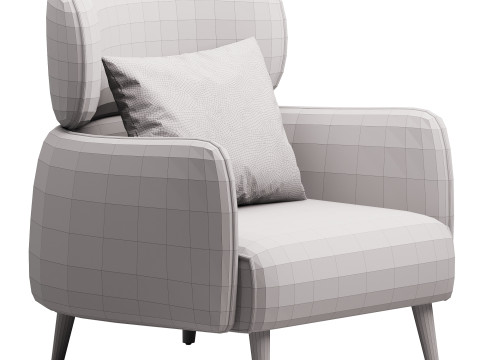 LUNA Armchair Model 3D