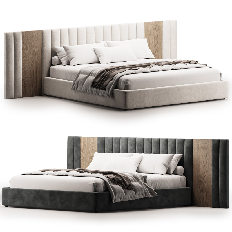 OTELLO Bed 3D Модель .c4d .max .obj .3ds .fbx .stl .blend