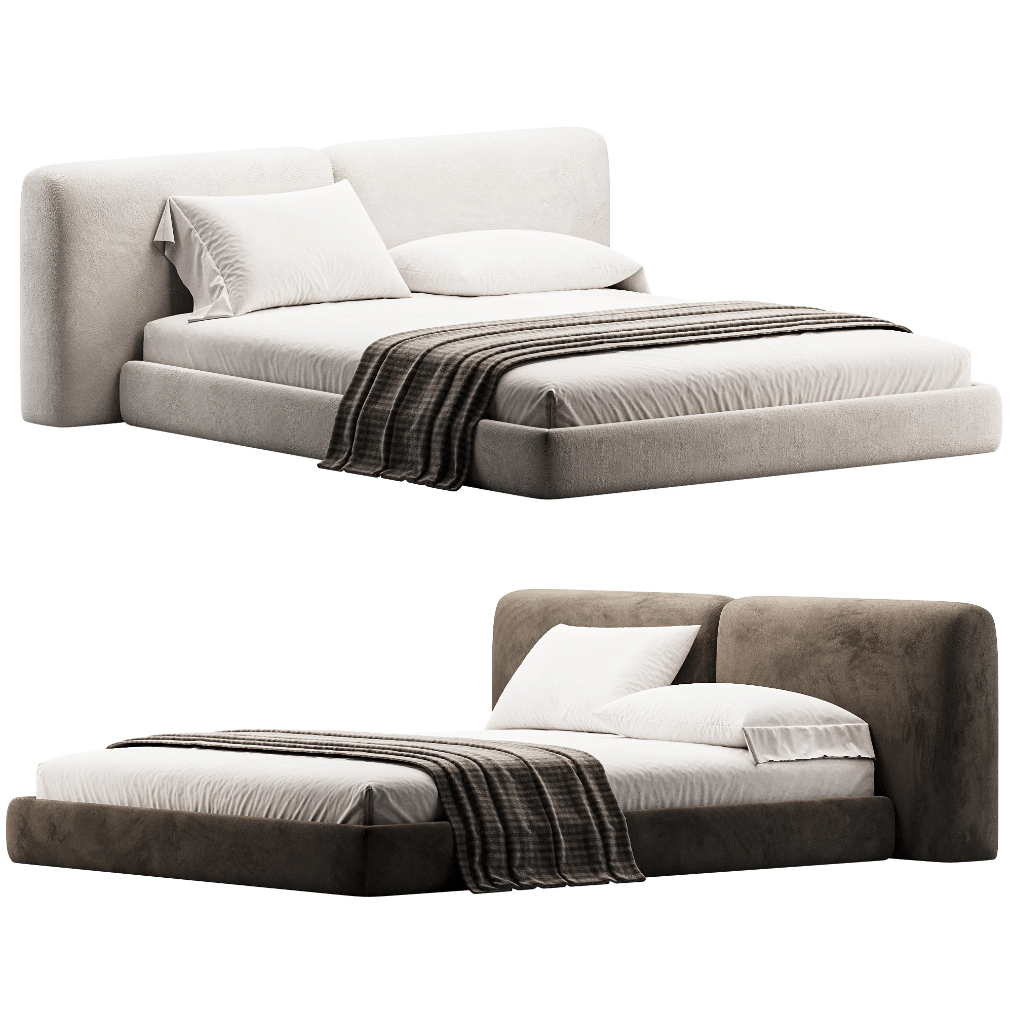 VOLUME bed 3D Model .c4d .max .obj .3ds .fbx .stl .blend