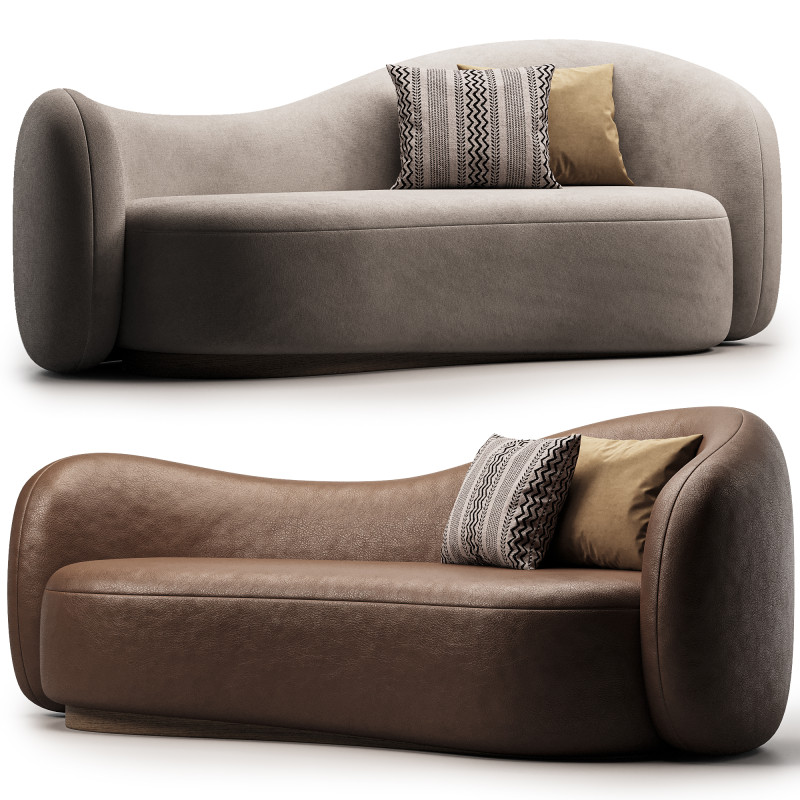 Paloma Sofa 200 3D Model .c4d .max .obj .3ds .fbx .stl .blend