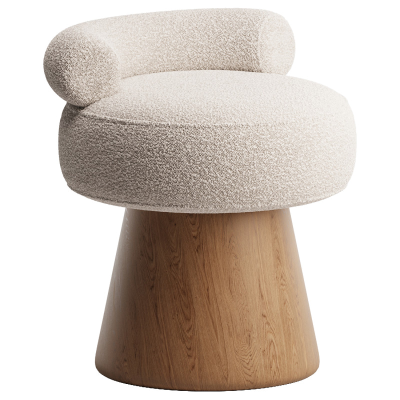 Moosh Dining Chair 3D Модель .c4d .max .obj .3ds .fbx .stl .blend 