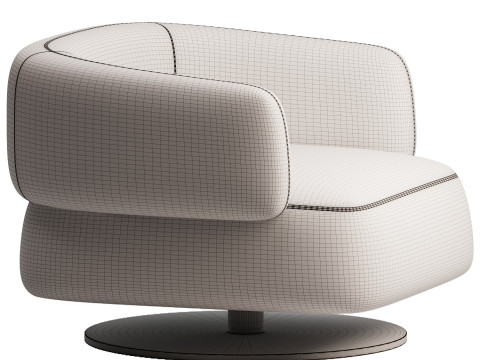 ツェッペリンアームチェア 3Dモデル