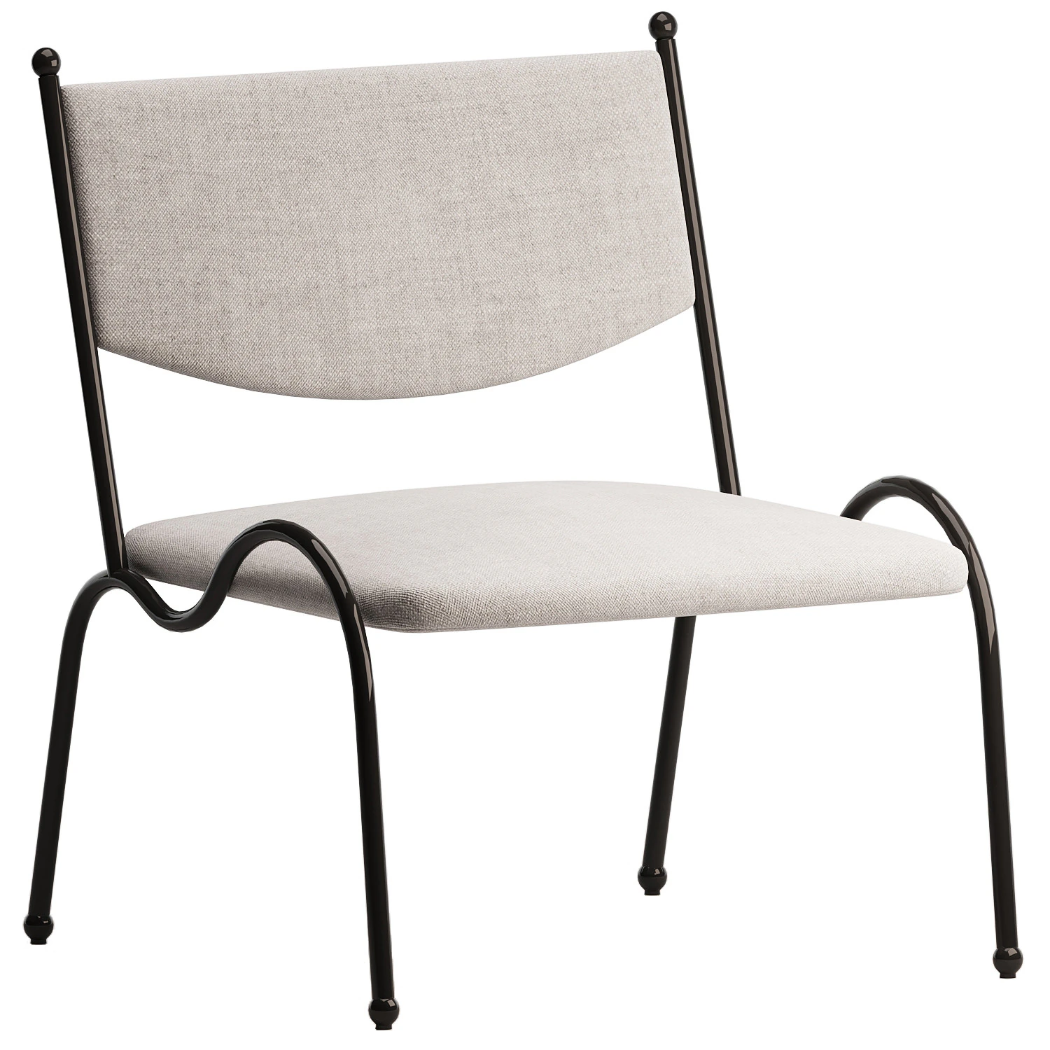 Fidia Accent Chair 3D Model .c4d .max .obj .3ds .fbx .stl .blend 